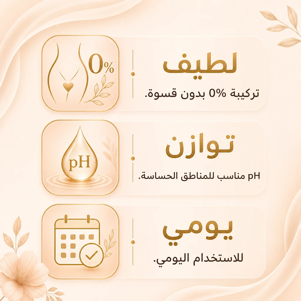 غسول لطيف للمناطق الحساسة